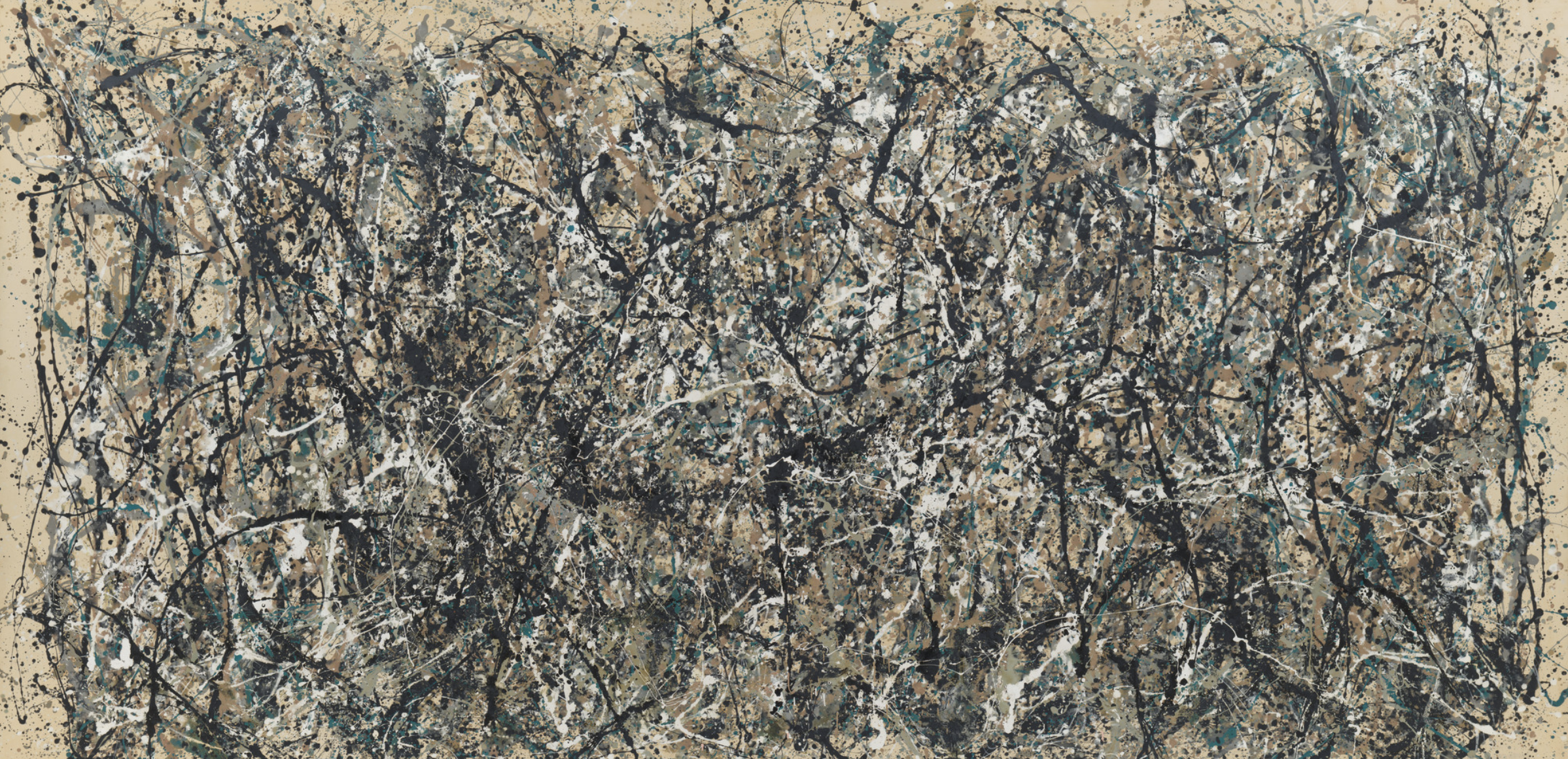 One: Number 31, 1950, by Jackson Pollock. https://www.moma.org/collection/works/78386?sov_referrer=theme&theme_id=5117